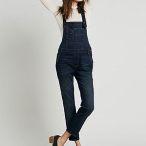FREE PEOPLE Washed Denim Overall
